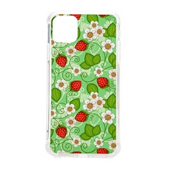 Strawberries Pattern Seamless Iphone 11 Pro Max 6 5 Inch Tpu Uv Print Case by Posterlux