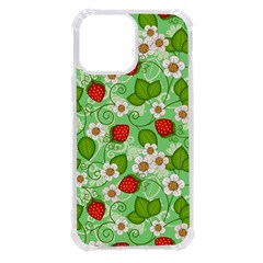 Strawberries Pattern Seamless Iphone 13 Pro Max Tpu Uv Print Case by Posterlux