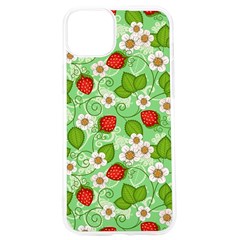 Strawberries Pattern Seamless Iphone 15 Pro Tpu Uv Print Case