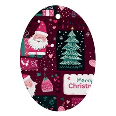 Christmas Santa Claus Ornament (oval)