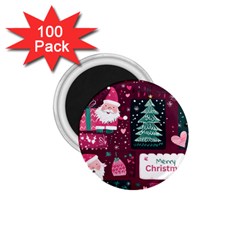 Christmas Santa Claus 1 75  Magnets (100 Pack) 