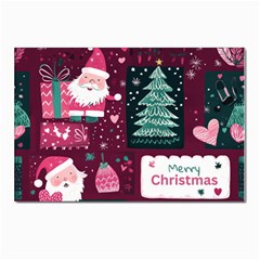 Christmas Santa Claus Postcard 4 x 6  (pkg Of 10)