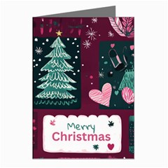 Christmas Santa Claus Greeting Cards (pkg Of 8)