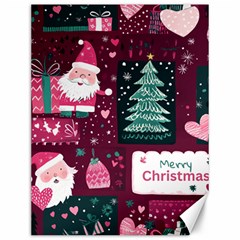 Christmas Santa Claus Canvas 12  X 16 