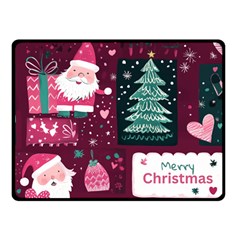 Christmas Santa Claus Fleece Blanket (small)