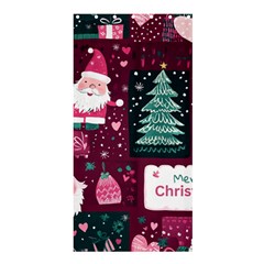 Christmas Santa Claus Shower Curtain 36  X 72  (stall) 