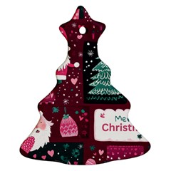 Christmas Santa Claus Christmas Tree Ornament (two Sides) by Posterlux