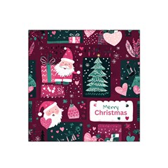 Christmas Santa Claus Satin Bandana Scarf 22  X 22 