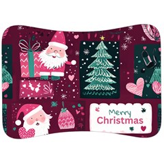 Christmas Santa Claus Velour Seat Head Rest Cushion