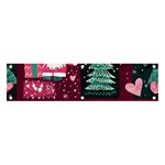 Christmas Santa Claus Banner and Sign 4  x 1  Front