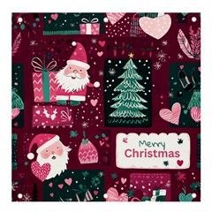 Christmas Santa Claus Banner And Sign 4  X 4 