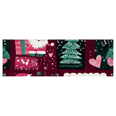 Christmas Santa Claus Banner And Sign 12  X 4 