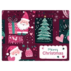 Christmas Santa Claus Premium Plush Fleece Blanket (extra Small)