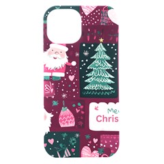 Christmas Santa Claus Iphone 15 Black Uv Print Pc Hardshell Case