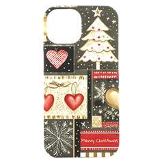 Christmas Reindeer Iphone 15 Black Uv Print Pc Hardshell Case