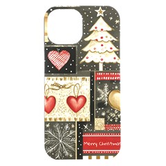 Christmas Reindeer Iphone 15 Plus Black Uv Print Pc Hardshell Case