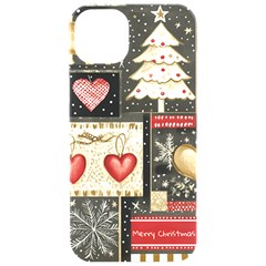 Christmas Reindeer Iphone 15 Pro Black Uv Print Pc Hardshell Case