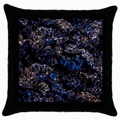 Rocky Lake Reflection  Throw Pillow Case (black) by dflcprintsclothing