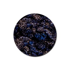 Rocky Lake Reflection  Rubber Coaster (round)