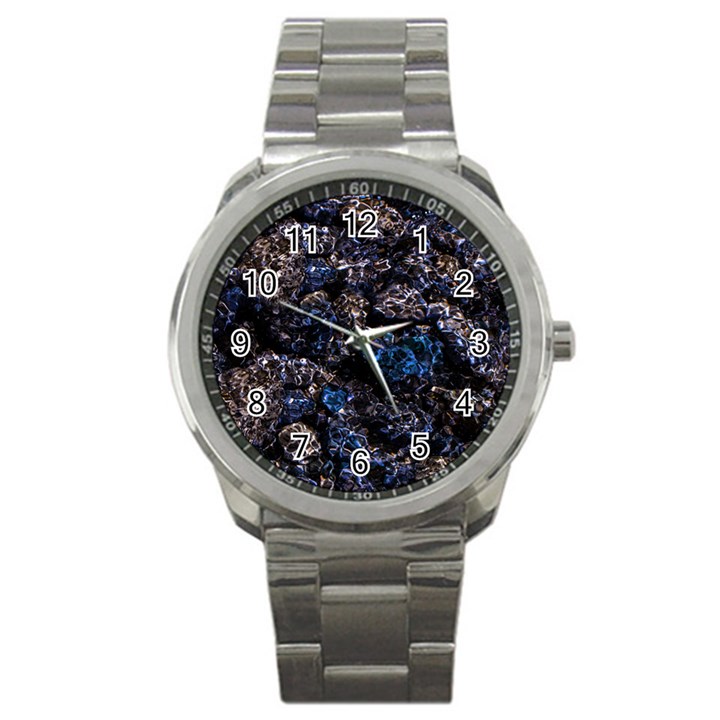 Rocky Lake Reflection  Sport Metal Watch