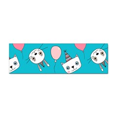 Birtay Cats Bunnies, Koteto Sticker (bumper)