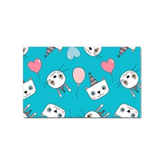 Birtay Cats Bunnies, Koteto Sticker Rectangular (100 Pack)