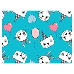 Birtay Cats Bunnies, Koteto Premium Plush Fleece Blanket (extra Small) by kyorashop23