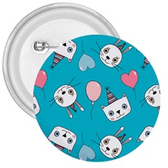 Birtay Cats Bunnies, Koteto 3  Buttons