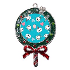 Birtay Cats Bunnies, Koteto Metal X mas Lollipop With Crystal Ornament