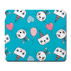 Birtay Cats Bunnies, Koteto Large Mousepad