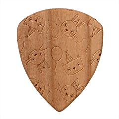 Birtay Cats Bunnies, Koteto Wood Guitar Pick (set Of 10)