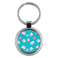 Birtay Cats Bunnies, Koteto Key Chain (round)