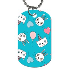 Birtay Cats Bunnies, Koteto Dog Tag (one Side)