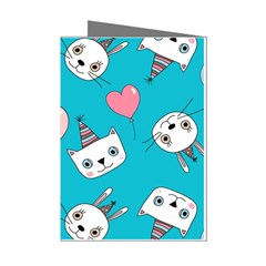 Birtay Cats Bunnies, Koteto Mini Greeting Cards (pkg Of 8)