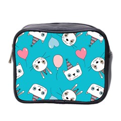 Birtay Cats Bunnies, Koteto Mini Toiletries Bag (two Sides)