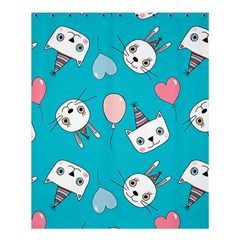 Birtay Cats Bunnies, Koteto Shower Curtain 60  X 72  (medium)  by kyorashop23