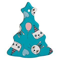 Birtay Cats Bunnies, Koteto Ornament (christmas Tree) 