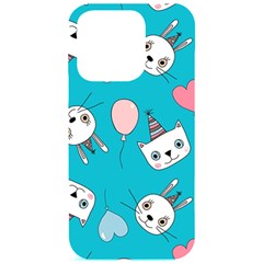 Birtay Cats Bunnies, Koteto Iphone 15 Pro Black Uv Print Pc Hardshell Case