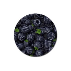 Blackberry Fruit, Fruit Magnet 3  (round)