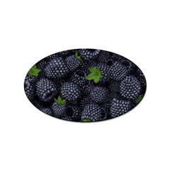 Blackberry Fruit, Fruit Sticker Oval (10 Pack)