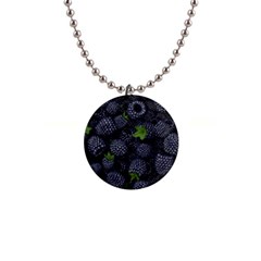 Blackberry Fruit, Fruit 1  Button Necklace