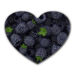 Blackberry Fruit, Fruit Heart Mousepad