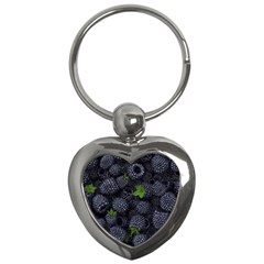 Blackberry Fruit, Fruit Key Chain (heart)