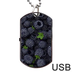 Blackberry Fruit, Fruit Dog Tag Usb Flash (two Sides)