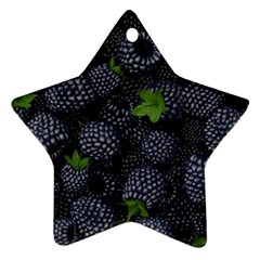 Blackberry Fruit, Fruit Star Ornament (two Sides)