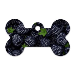 Blackberry Fruit, Fruit Dog Tag Bone (two Sides)