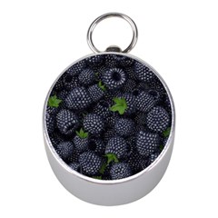 Blackberry Fruit, Fruit Mini Silver Compasses