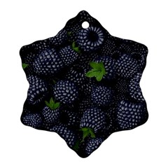 Blackberry Fruit, Fruit Ornament (snowflake)