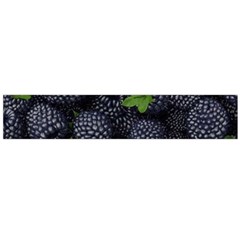 Blackberry Fruit, Fruit Large Premium Plush Fleece Scarf 