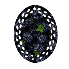 Blackberry Fruit, Fruit Ornament (oval Filigree) by kyorashop23